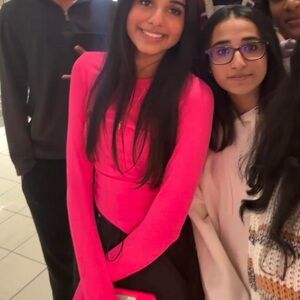 Pink fitted long sleeve